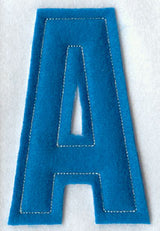 Collegiate Letter A (Crafty Cut Applique) (5 Inch)