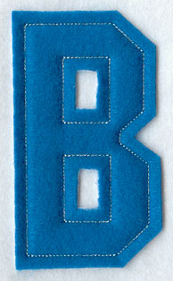 Collegiate Letter B (Crafty Cut Applique) (5 Inch)