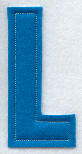 Collegiate Letter L (Crafty Cut Applique) (5 Inch)