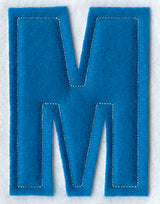 Collegiate Letter M (Crafty Cut Applique) (5 Inch)