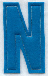 Collegiate Letter N (Crafty Cut Applique) (5 Inch)