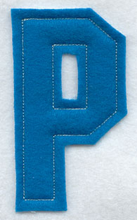 Collegiate Letter P (Crafty Cut Applique) (5 Inch)
