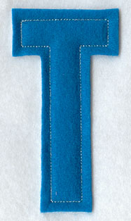 Collegiate Letter T (Crafty Cut Applique) (5 Inch)