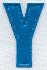 Collegiate Letter Y (Crafty Cut Applique) (5 Inch)