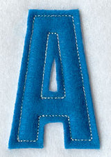 Collegiate Letter A (Crafty Cut Applique) (5 Inch)