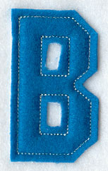 Collegiate Letter B (Crafty Cut Applique) (5 Inch)