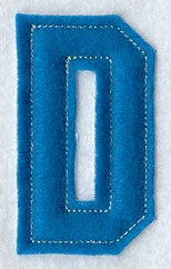 Collegiate Letter D (Crafty Cut Applique) (5 Inch)