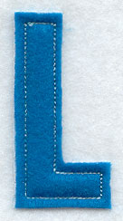Collegiate Letter L (Crafty Cut Applique) (5 Inch)