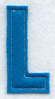 Collegiate Letter L (Crafty Cut Applique) (5 Inch)