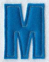 Collegiate Letter M (Crafty Cut Applique) (5 Inch)