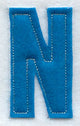 Collegiate Letter N (Crafty Cut Applique) (5 Inch)