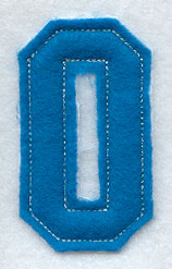 Collegiate Letter O (Crafty Cut Applique) (5 Inch)