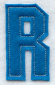 Collegiate Letter R (Crafty Cut Applique) (5 Inch)