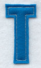 Collegiate Letter T (Crafty Cut Applique) (5 Inch)