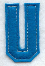 Collegiate Letter U (Crafty Cut Applique) (5 Inch)