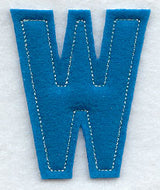 Collegiate Letter W (Crafty Cut Applique) (5 Inch)
