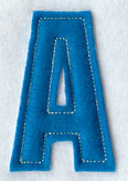 Collegiate Letter A (Crafty Cut Applique) (5 Inch)