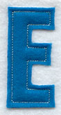 Collegiate Letter E (Crafty Cut Applique) (5 Inch)