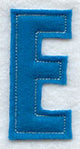 Collegiate Letter E (Crafty Cut Applique) (5 Inch)