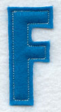 Collegiate Letter F (Crafty Cut Applique) (5 Inch)