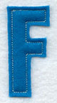 Collegiate Letter F (Crafty Cut Applique) (5 Inch)
