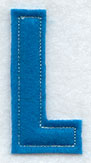 Collegiate Letter L (Crafty Cut Applique) (5 Inch)