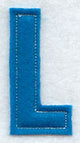 Collegiate Letter L (Crafty Cut Applique) (5 Inch)