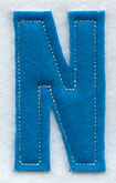 Collegiate Letter N (Crafty Cut Applique) (5 Inch)