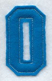 Collegiate Letter O (Crafty Cut Applique) (5 Inch)