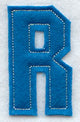 Collegiate Letter R (Crafty Cut Applique) (5 Inch)