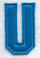 Collegiate Letter U (Crafty Cut Applique) (5 Inch)