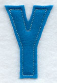 Collegiate Letter Y (Crafty Cut Applique) (5 Inch)