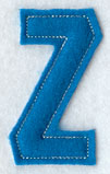 Collegiate Letter Z (Crafty Cut Applique) (5 Inch)