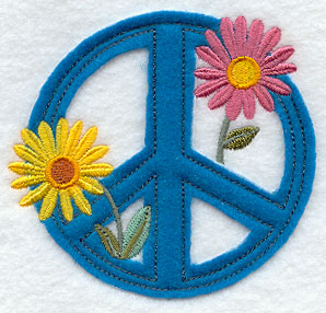 Peace, Love, and Flowers (Crafty Cut Applique)