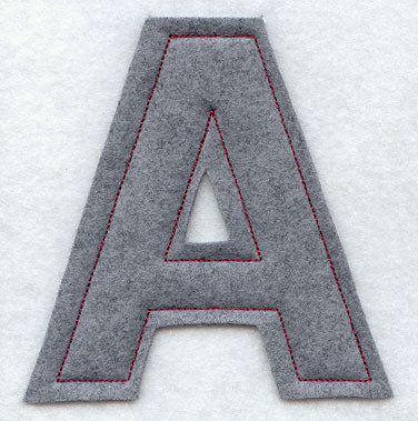 Collegiate Letter Alpha (Crafty Cut Applique) (5 Inch)