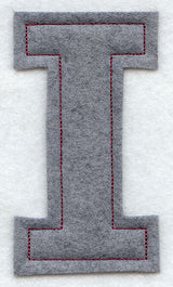 Collegiate Letter Iota (Crafty Cut Applique) (5 Inch)