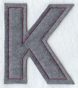 Collegiate Letter Kappa (Crafty Cut Applique) (5 Inch)