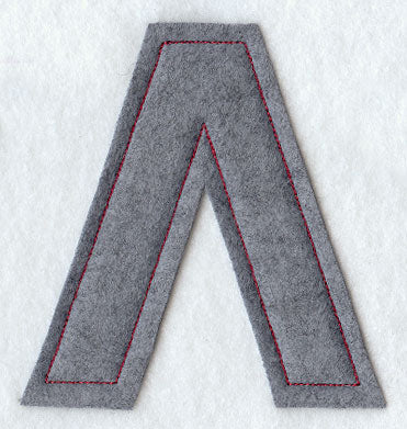 Collegiate Letter Lambda (Crafty Cut Applique) (5 Inch)