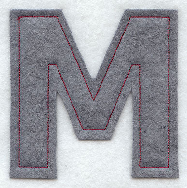 Collegiate Letter Mu (Crafty Cut Applique) (5 Inch)
