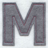 Collegiate Letter Mu (Crafty Cut Applique) (5 Inch)