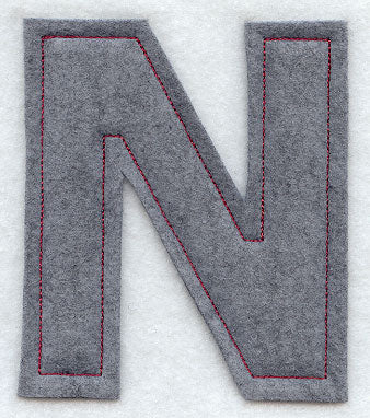 Collegiate Letter Nu (Crafty Cut Applique) (5 Inch)