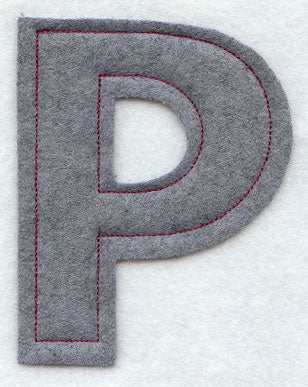 Collegiate Letter Rho (Crafty Cut Applique) (5 Inch)