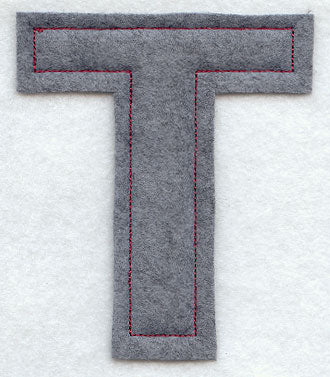 Collegiate Letter Tau (Crafty Cut Applique) (5 Inch)