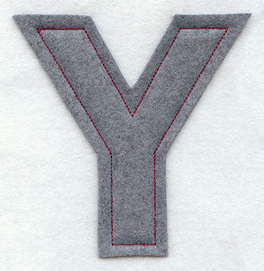 Collegiate Letter Upsilon (Crafty Cut Applique) (5 Inch)