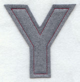 Collegiate Letter Upsilon (Crafty Cut Applique) (5 Inch)