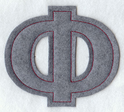 Collegiate Letter Phi (Crafty Cut Applique) (5 Inch)