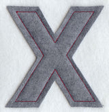 Collegiate Letter Chi (Crafty Cut Applique) (5 Inch)