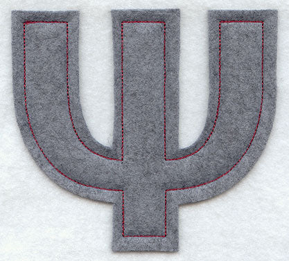 Collegiate Letter Psi (Crafty Cut Applique) (5 Inch)