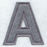 Collegiate Letter Alpha (Crafty Cut Applique) (5 Inch)