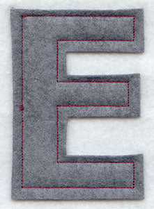 Collegiate Letter Epsilon (Crafty Cut Applique) (5 Inch)